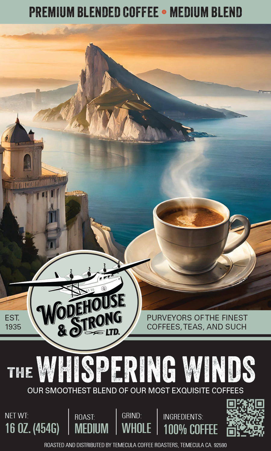 The Whispering Winds – Our smoothest coffee! (Medium blend, medium roast)