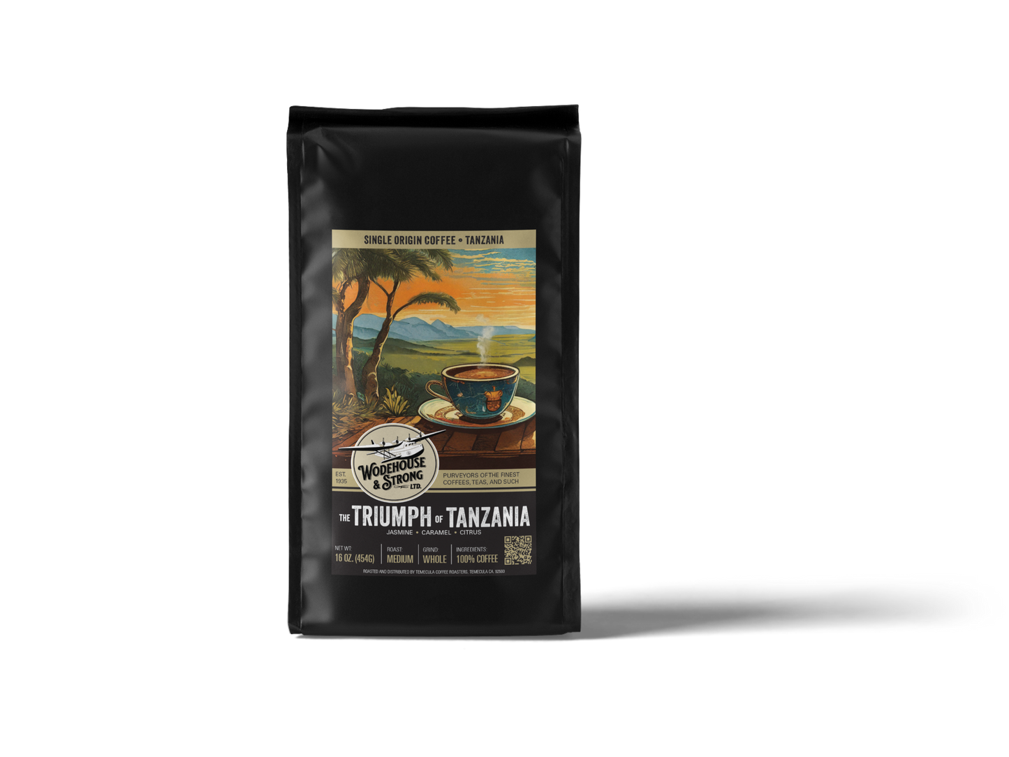 The Triumph of Tanzania- (Peaberry beans from Mount Kilimanjaro region, Med/Light Roast)