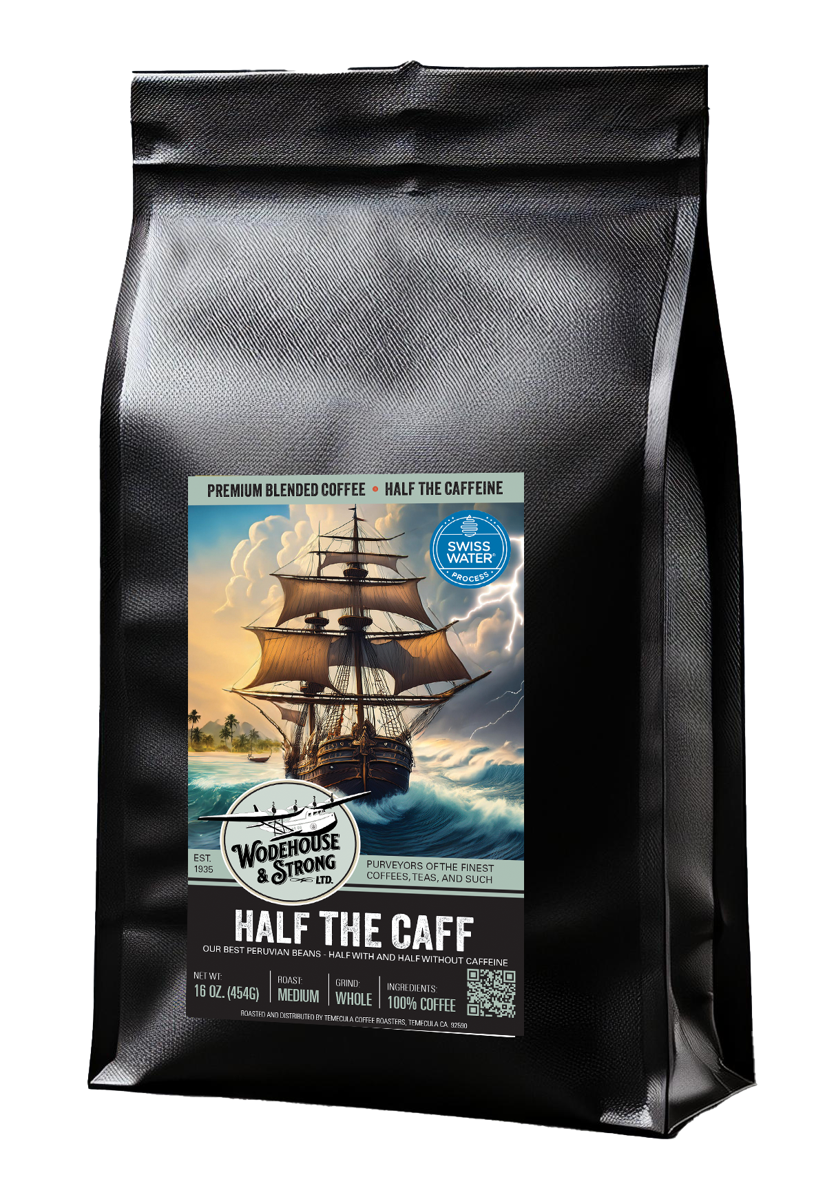 Half the Caff! Experience the best of both worlds (half the caffeine, all of the flavor)